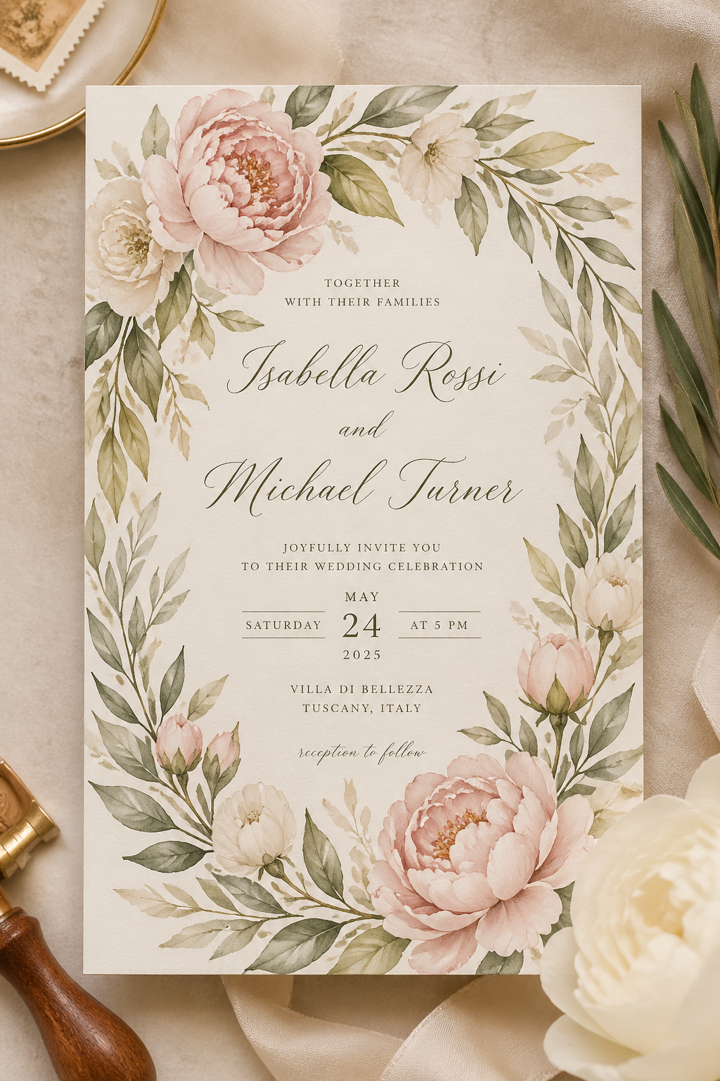 Floral template floral-1