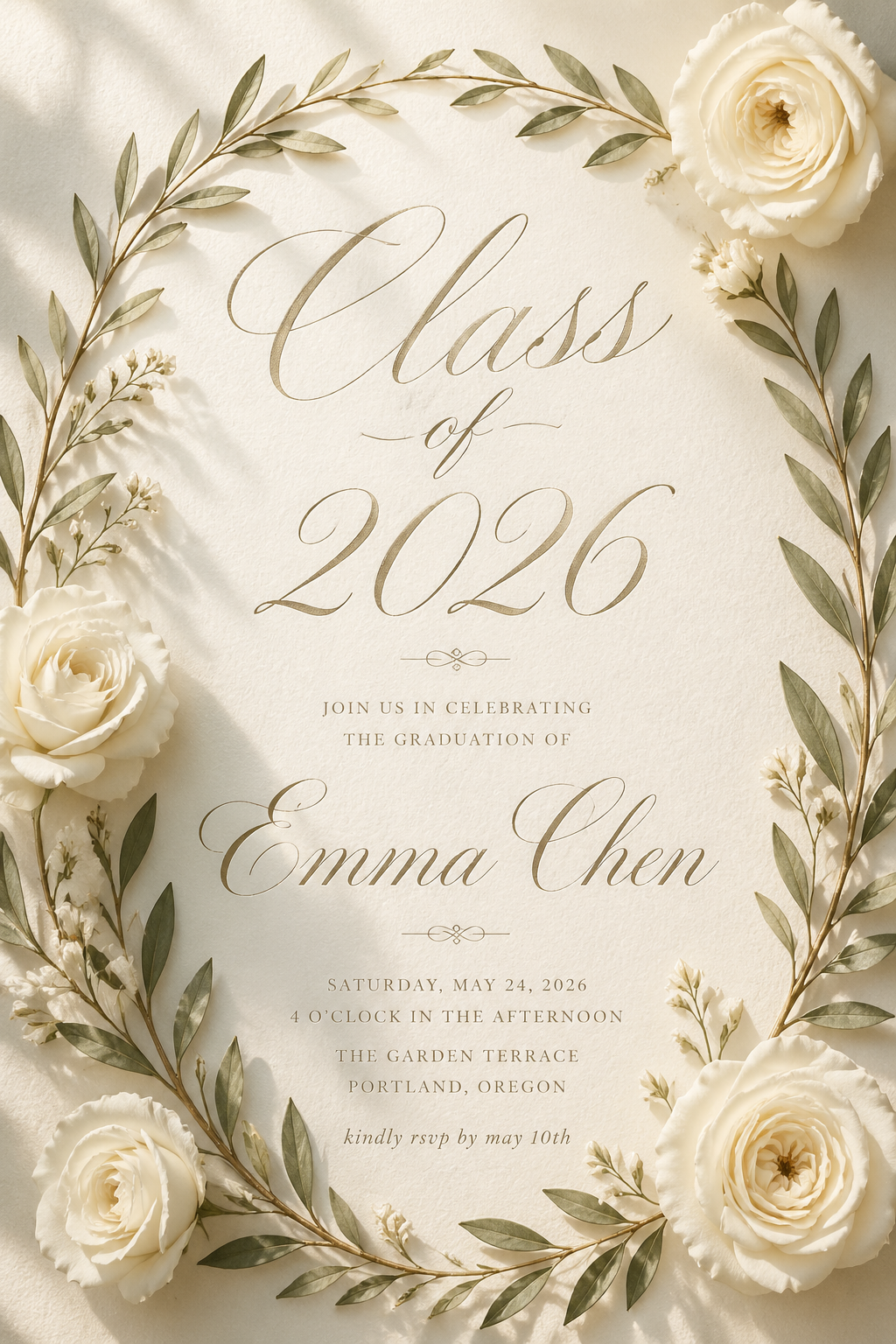 Graduation invitation video sample